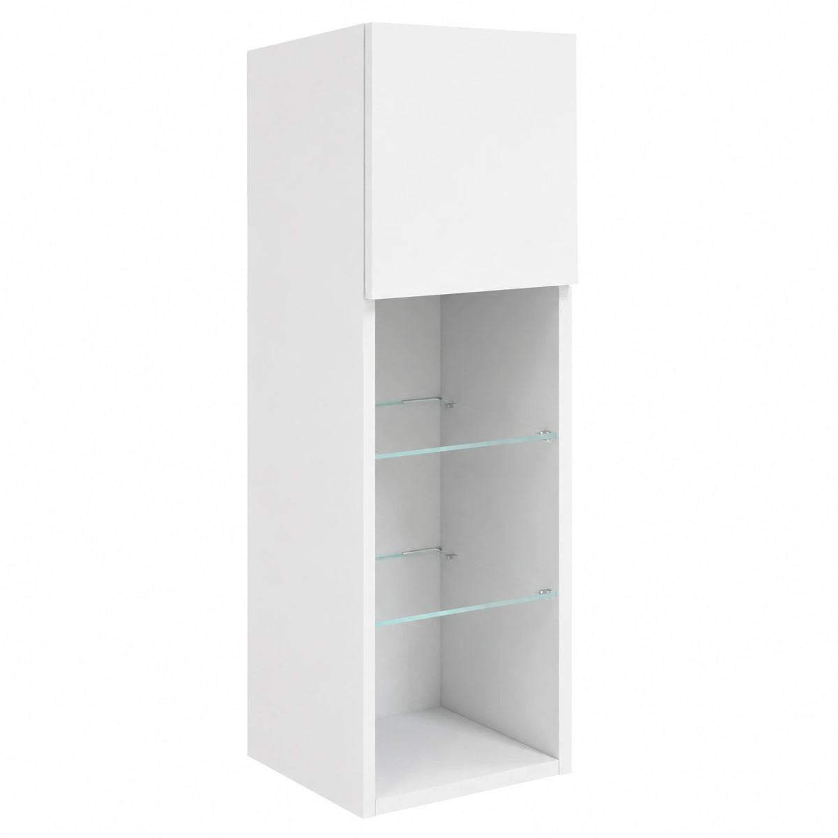 VidaXL Tv-meubel met LED-verlichting 30,5 × 30 × 90 cm wit