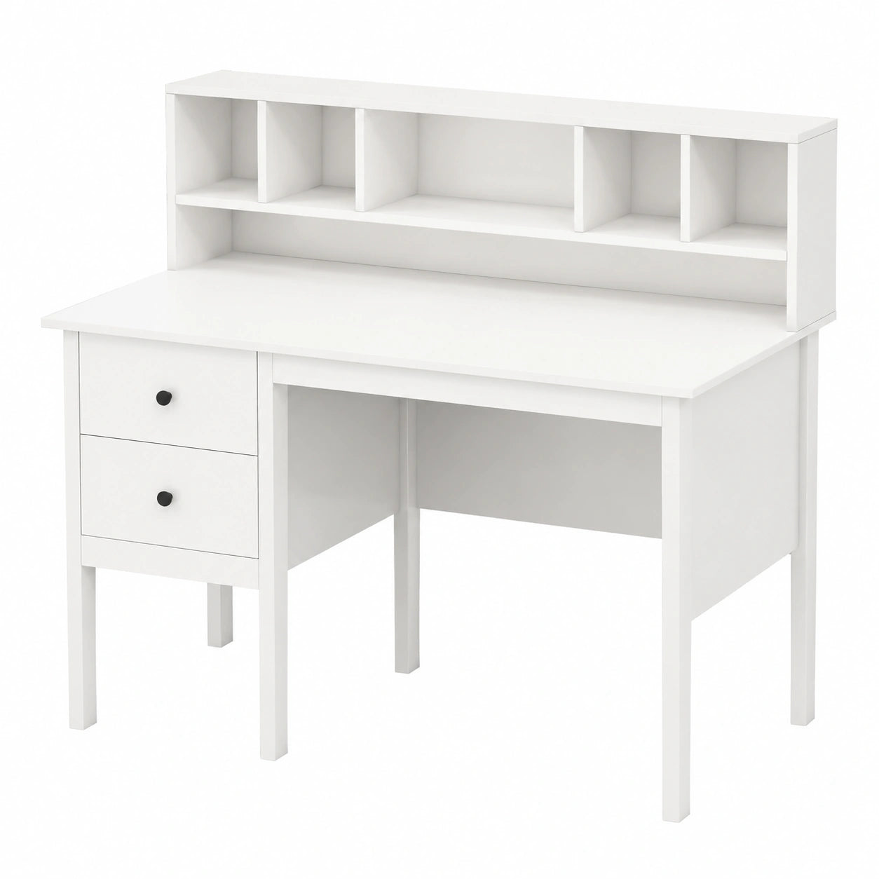 Scrivania per computer con deposito, tavolo da studio con cassetti e 5 scomparti, postazione di lavoro per ufficio, casa, 120 × 60 × 110 cm