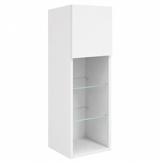 VidaXL Tv-meubel met LED-verlichting 30,5 × 30 × 90 cm wit