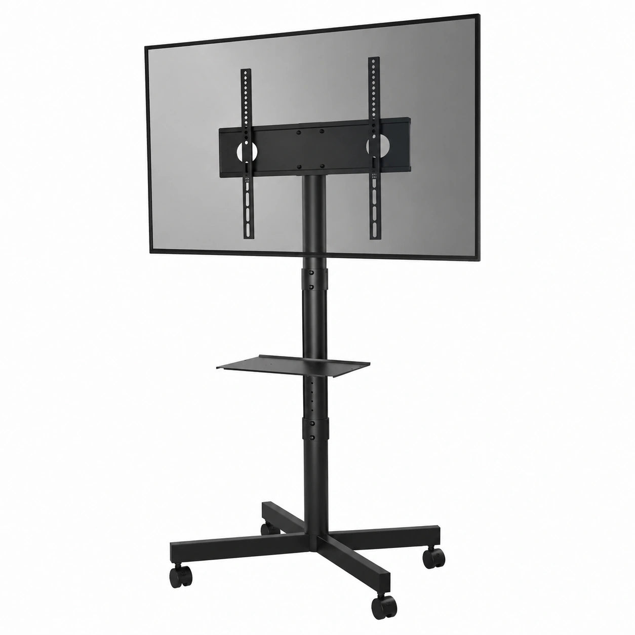 Supporto TV da Pavimento per Schermi Plasma, LCD, LED 23-60 Pollici con Ruote, Carrello Staffa Porta Mobile Supporto TV Fino a 25 kg, Max VESA 400 ×