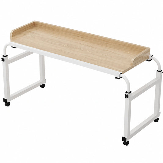 Tavolo da Letto，scrivania Letto Tavolino da Letto con Ruote Scrivania Letto Tavolino Computer Tavolino Letto con 4 Ruote Comodino, N(Color: colore