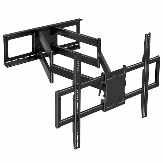 Supporto TV Parete Full Motion 60-110 Pollici, Braccio Porta TV Girevole Inclinabile, Supporto Per TV A Muro VESA 800 × 600 mm, Estensione 101,6 cm