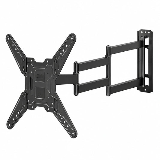 Supporto TV da Parete 26-65', Staffa Orientabile e Inclinabile con Braccio Estensibile 950mm, Salvaspazio per Smart TV e Monitor, VESA 400 × 400mm