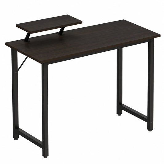 Scrivania per Computer, Tavolo Ufficio con Supporto per Ufficio, Scrivania Tavolo da Studio, Scrivania da Ufficio, Studio Camera da Letto